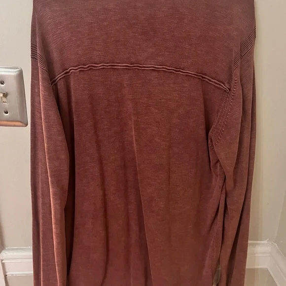 Men's Rust Long Sleeve Shirt - Picture 5 of 5